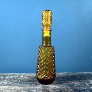 Rossini amber harlequin genie bottle decanter with stopper
