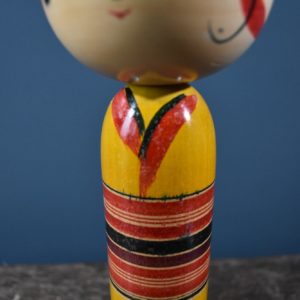 Traditional Yajiro Kokeshi doll by Sato Koichi