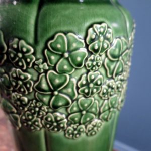 Floor-standing green patterned Bay Keramik West German Pottery vase 750-40