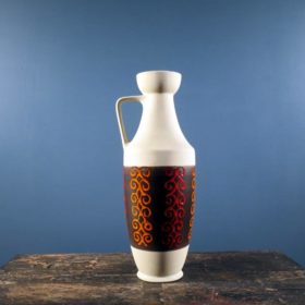 Dümler & Breiden patterned pitcher shaped vintage West German Pottery vase 347-40