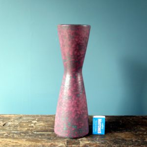 Vintage purple West German Pottery vase by Carstens Keramik 639-32