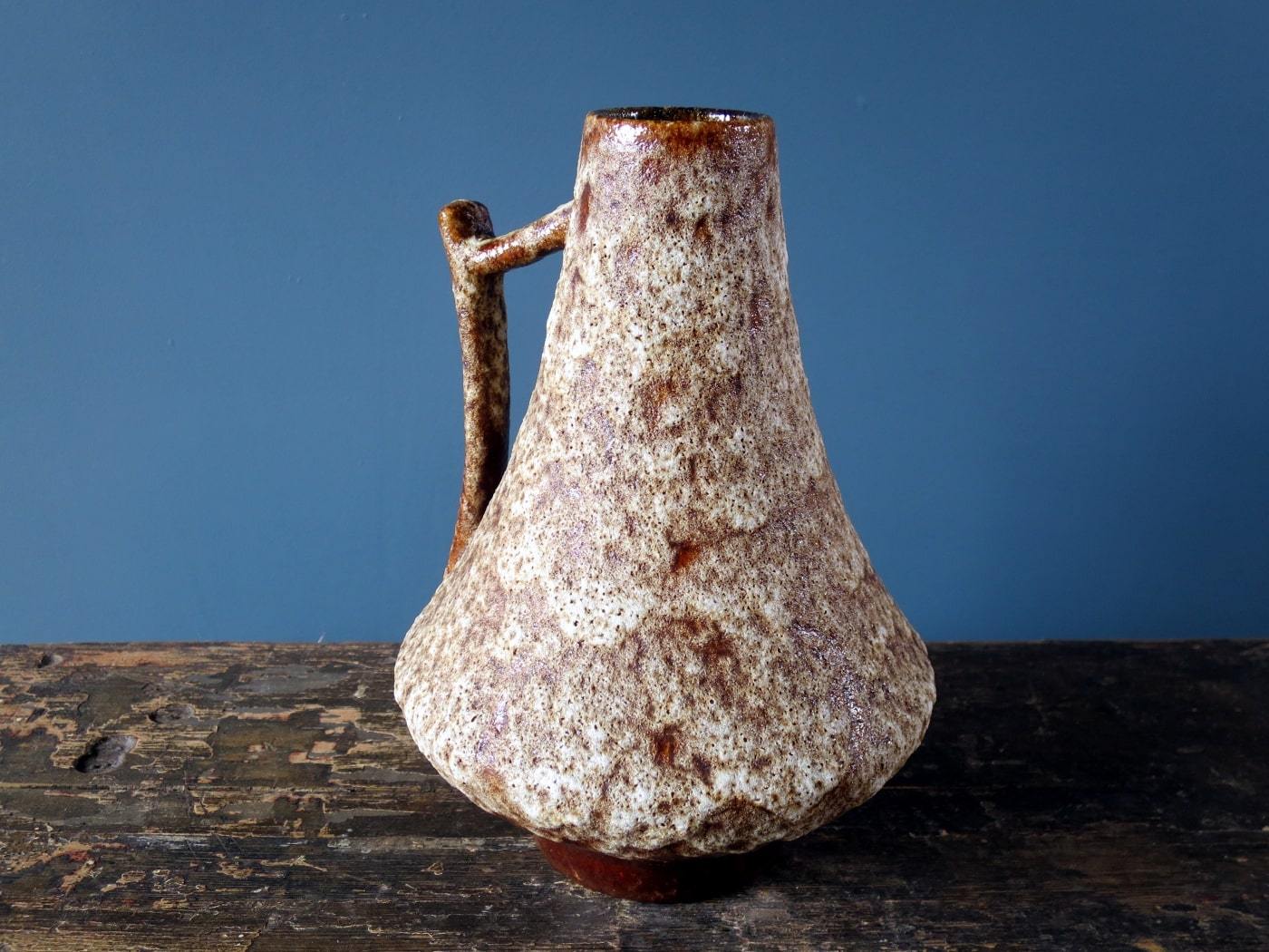 Volcanic drip glaze West German Pottery Stein Keramik jug/vase 44-25