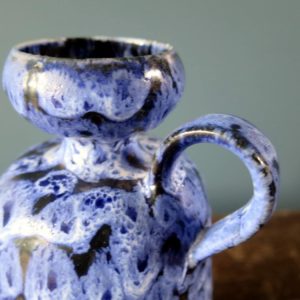 Vintage KTU Unterstab East German blue vase