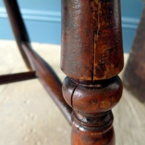 Hooped stick back Windsor Georgian chair 19th century