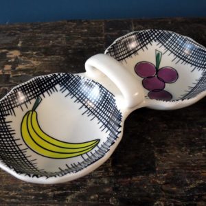 Vintage 1950s pop-art Schramberg bounty West German Pottery nibbles bowl