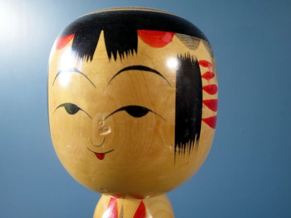 Vintage Japanese Kokeshi doll - Yajiro design by Kamata Umeko