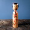 Japanese wooden Kokeshi doll with Geisha Kijiyama design