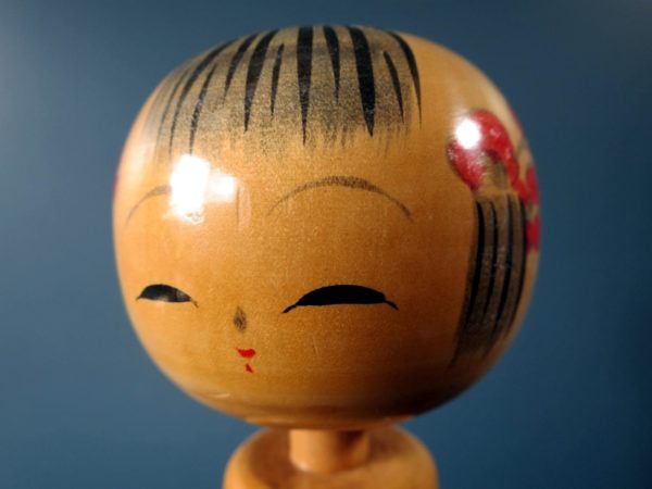 Japanese wooden Kokeshi doll - tapered design