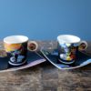 Rosina Wachtmeister for Goebel porcelain cat espresso cups