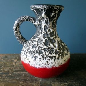 Vintage Jopeko Kermik West German Pottery volcanic glazed pitcher 705-24