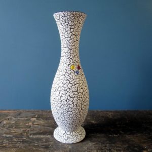1960s West German 3 dots vase by Jopeko Keramik vase with Cortina glaze