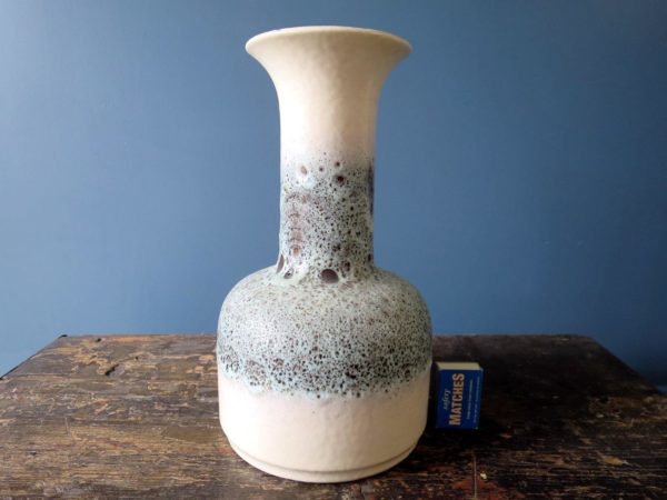 Vintage Jasba Keramic white West German Pottery vase N 602 10 30