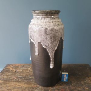 Bay Keramik floor-standing vase with thick volcanic glaze (630-40)