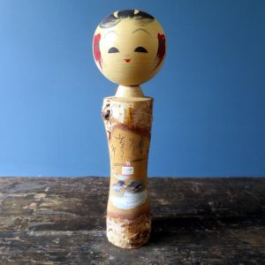 Japanese Souvenir Kokeshi doll, Souvenir in birch wood