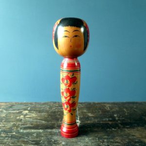 Japanese vintage Kokeshi doll - Sakunami by Aida Eiji 会田栄治