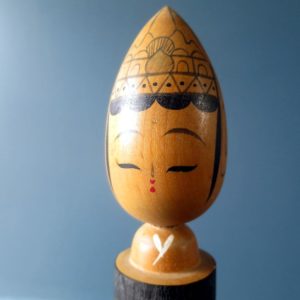 Japanese wooden Kokeshi doll - Creative deity figure