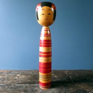 Japanese Kokeshi doll - Tsuchiyu design by Satsune Tsuneo