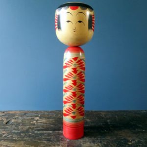 Vintage Japanese Yajiro Kokeshi doll by Kamata Koichi