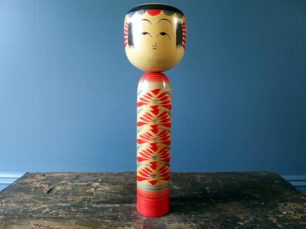 Vintage Japanese Yajiro Kokeshi doll by Kamata Koichi