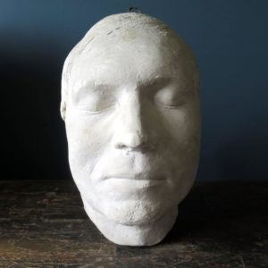 Early 20th century Victorian plaster death mask
