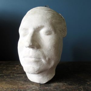 Early 20th century Victorian plaster death mask