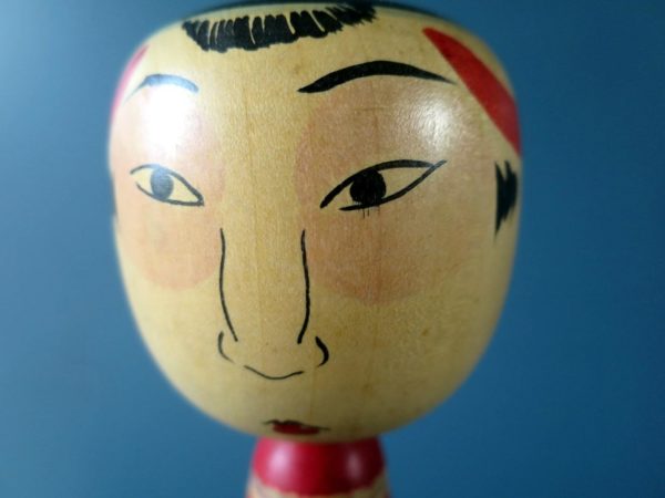 Vintage Nakanosawa Kokeshi doll by Arakawa Yoichi (荒川 洋一)