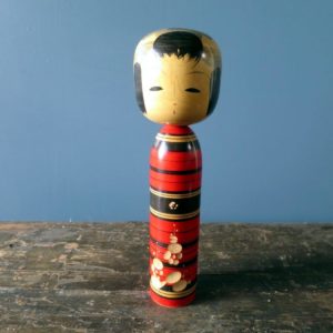 Sosaku Kokeshi doll by the Sasaki family