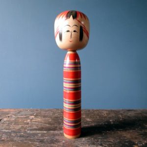 Vintage Togatta Kokeshi doll by Sato Bunsuke