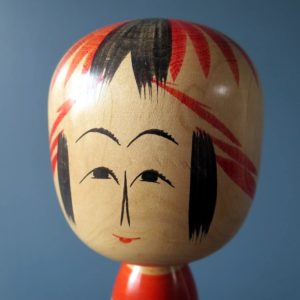 Vintage Togatta Kokeshi doll by Sato Bunsuke