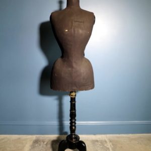 1880s French Victorian wasp-waist mannequin 42 inches