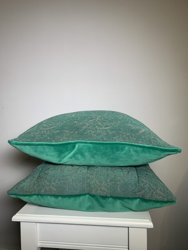 Green vintage scatter cushion