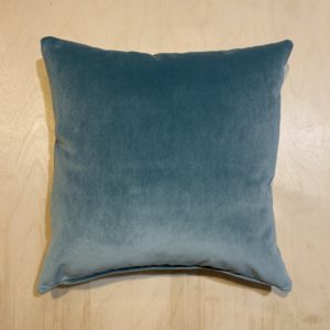 Tropical Blue Velvet scatter cushion